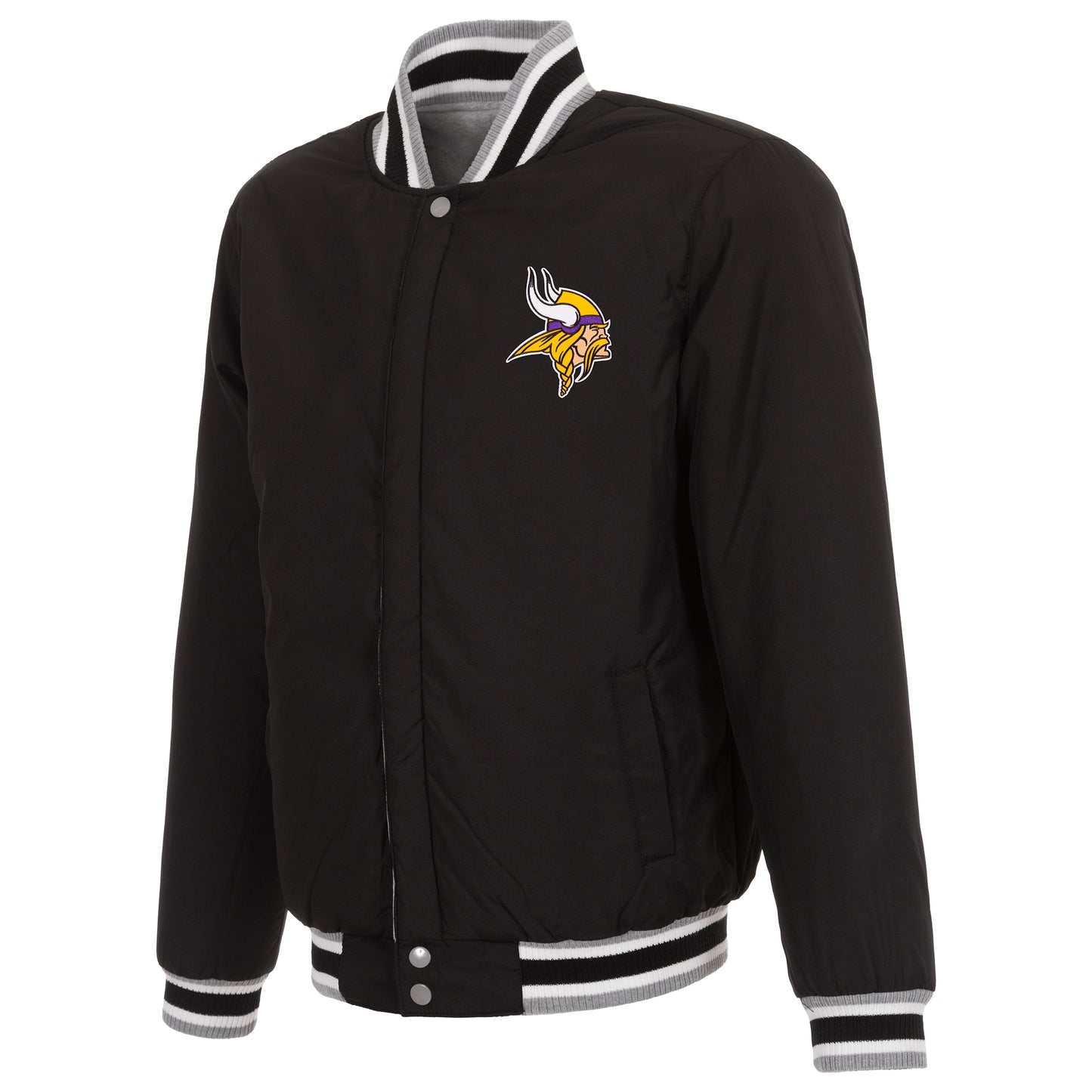 Minnesota Vikings Reversible Two-Tone Fleece Jacket