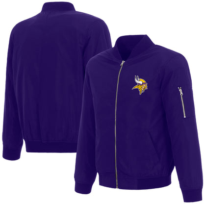 Minnesota Vikings Nylon Bomber Jacket