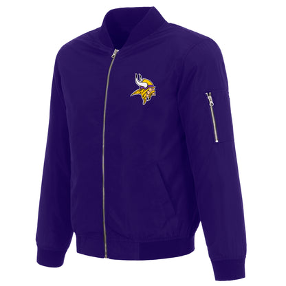 Minnesota Vikings Nylon Bomber Jacket