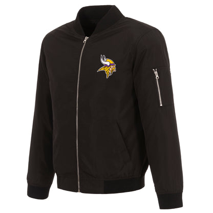 Minnesota Vikings Nylon Bomber Jacket