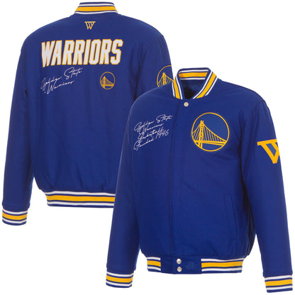 Golden State Warriors Reversible Wool Varsity Jacket
