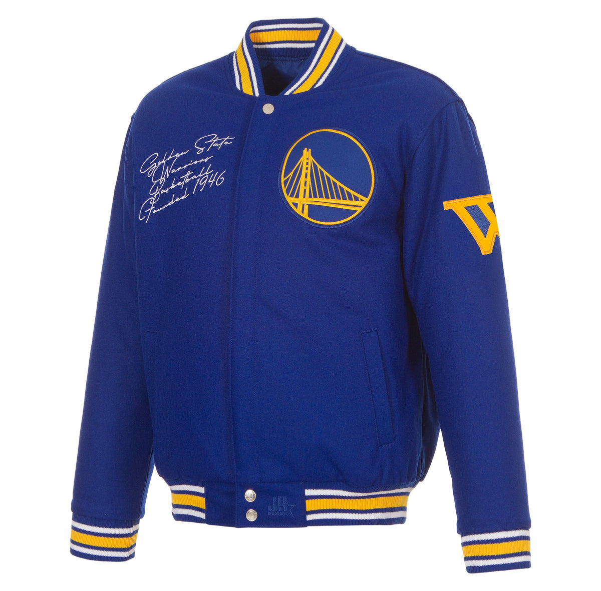 Golden State Warriors Reversible Wool Varsity Jacket