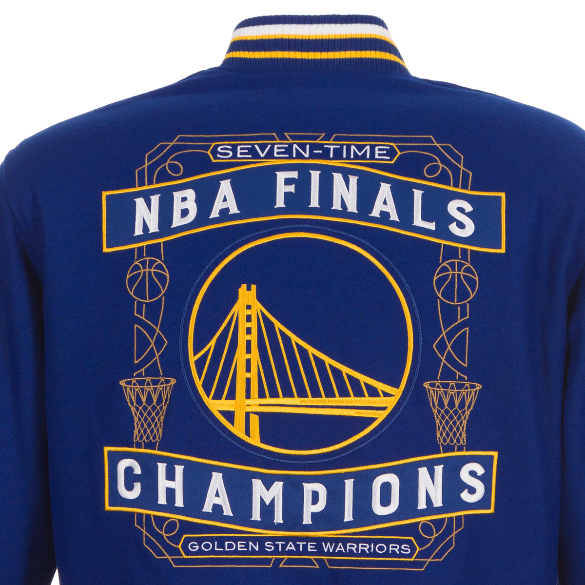 Golden State Warriors Commemorative Reversible Wool Varsity Jacket