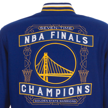 Golden State Warriors Commemorative Reversible Wool Varsity Jacket