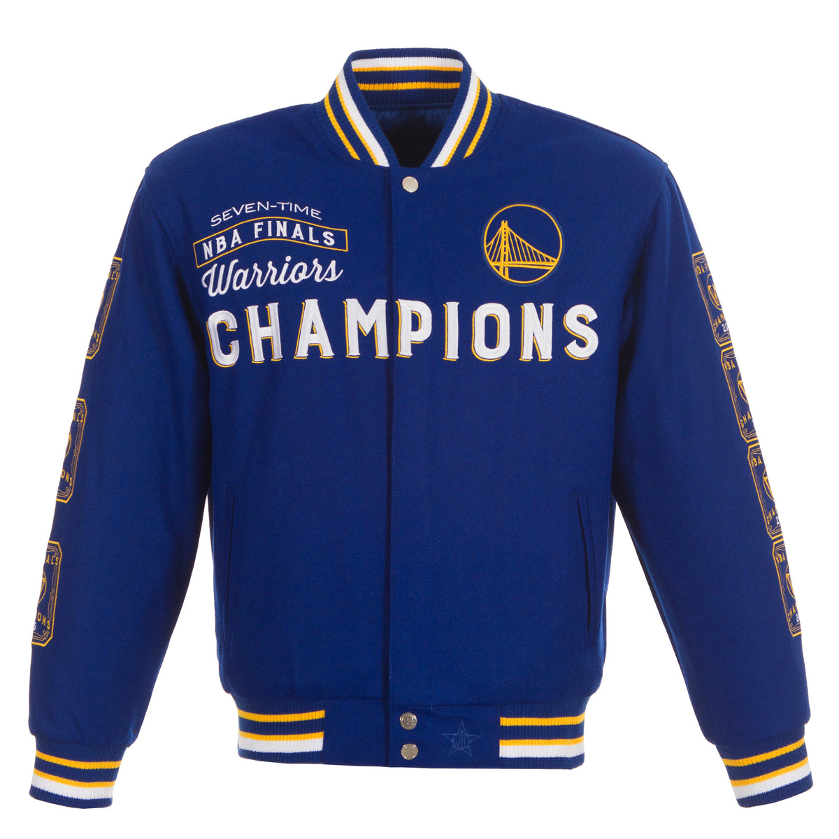 Golden State Warriors Commemorative Reversible Wool Varsity Jacket