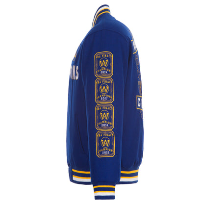 Golden State Warriors Commemorative Reversible Wool Varsity Jacket