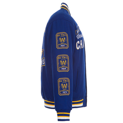 Golden State Warriors Commemorative Reversible Wool Varsity Jacket