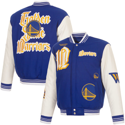 Golden State Warriors Reversible Wool Varsity Jacket