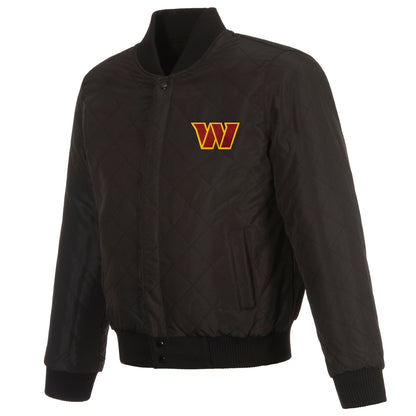 Washington Commanders Reversible Wool and Leather Jacket