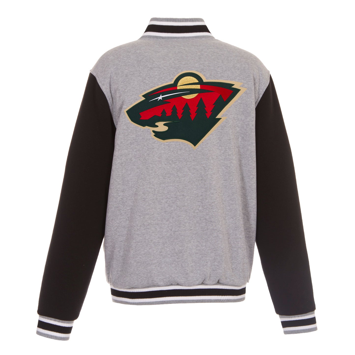 Minnesota Wild Reversible Two-Tone Fleece Jacket