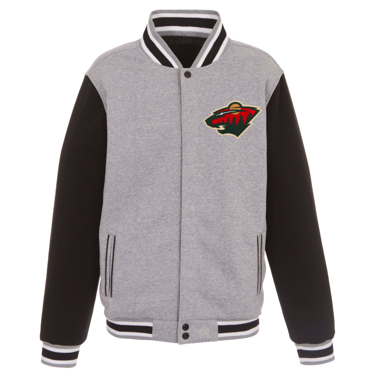 Minnesota Wild Reversible Two-Tone Fleece Jacket