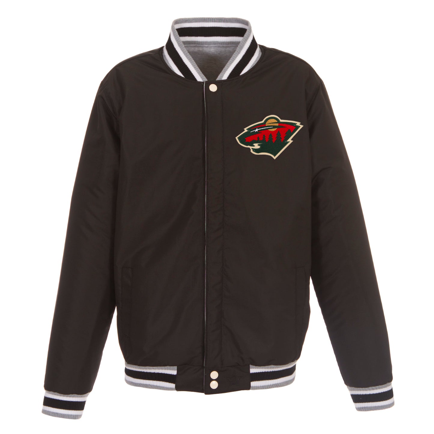 Minnesota Wild Reversible Two-Tone Fleece Jacket