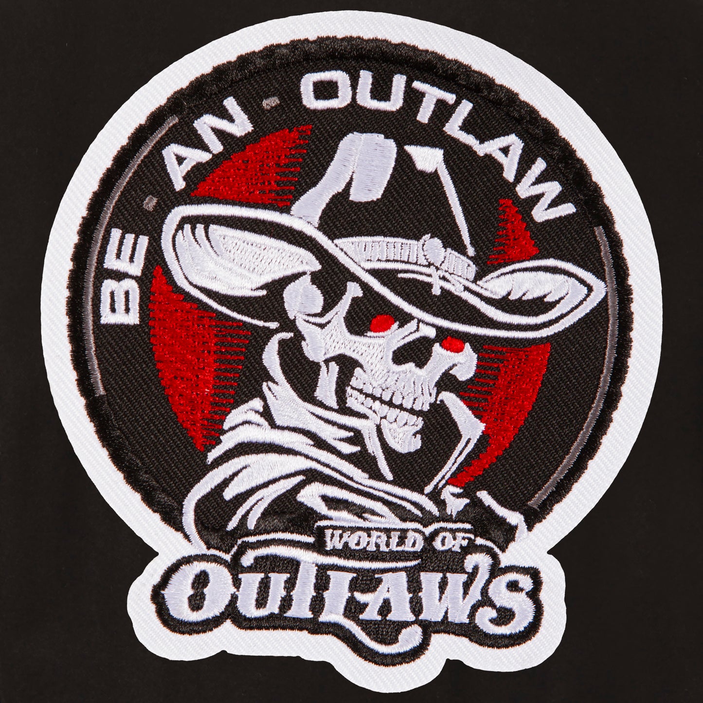 World of Outlaws Reversible Wool and Leather Jacket (Front Patch Only)