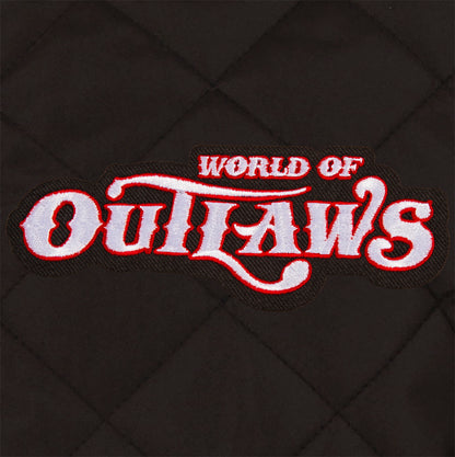 World of Outlaws Reversible Wool and Leather Jacket (Front Patch Only)