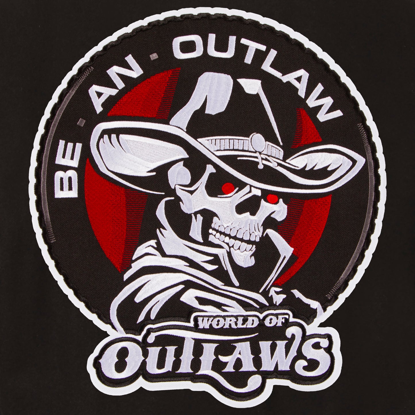 World of Outlaws Rversible Wool and Leather Jacket