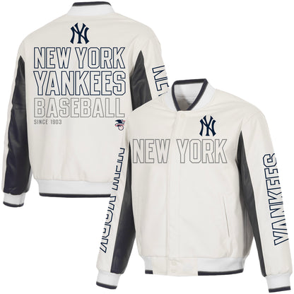 New York Yankees Faux Leather Jacket