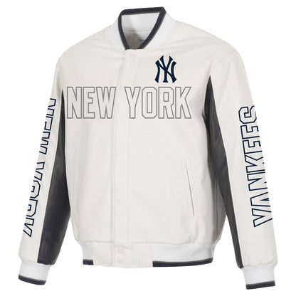 New York Yankees Faux Leather Jacket