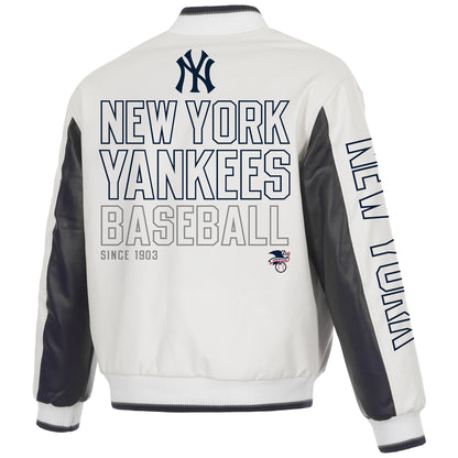 New York Yankees Faux Leather Jacket