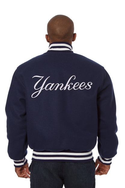 New York Yankees Embroidered Wool Jacket