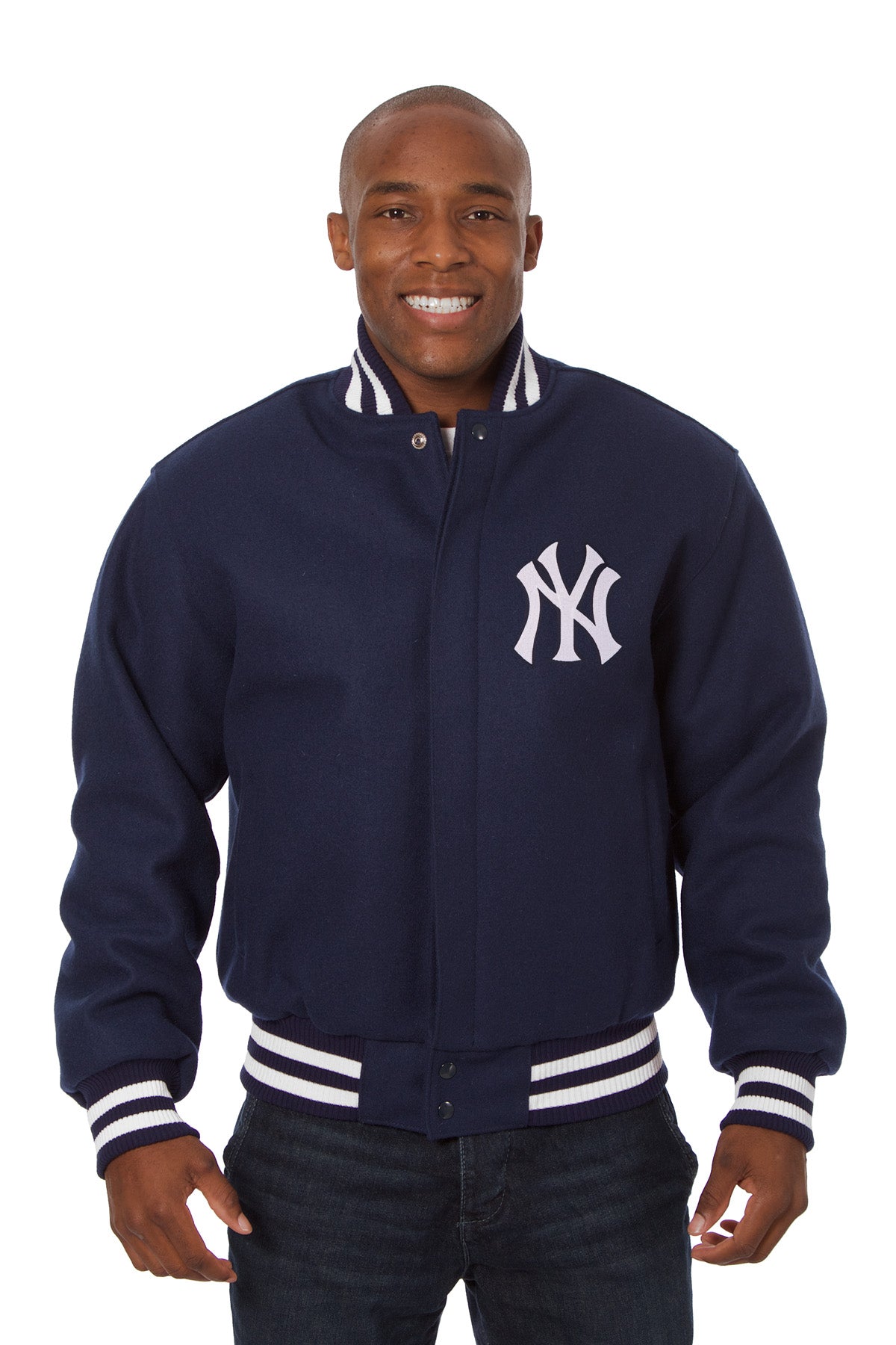 New York Yankees Embroidered Wool Jacket