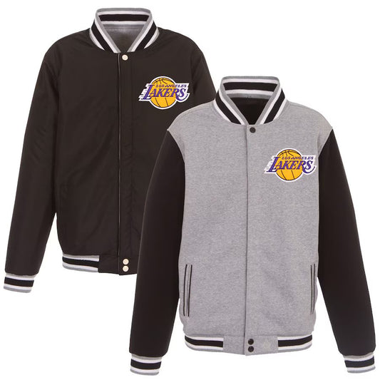 Los Angeles Lakers Reversible Two-Tone Fleece Jacket