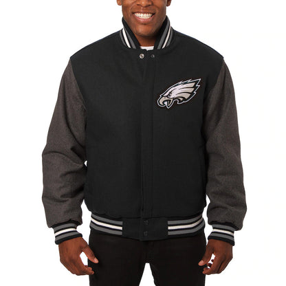 Philadephia Eagles Embroidered Wool Jacket