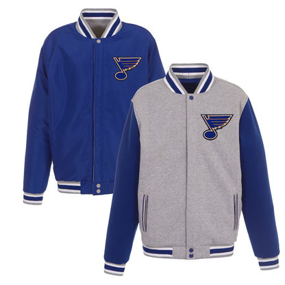 St. Louis Blues Reversible Two-Tone Fleece Jacket