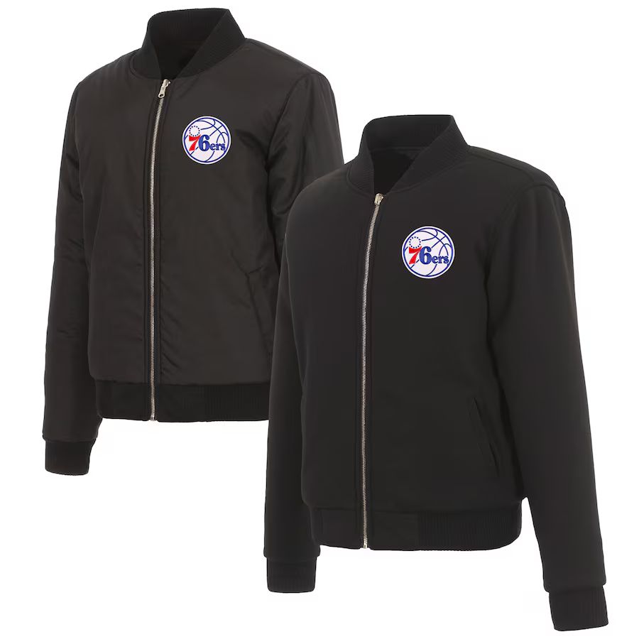 Philadelphia 76ers Ladies Reversible Fleece Jacket