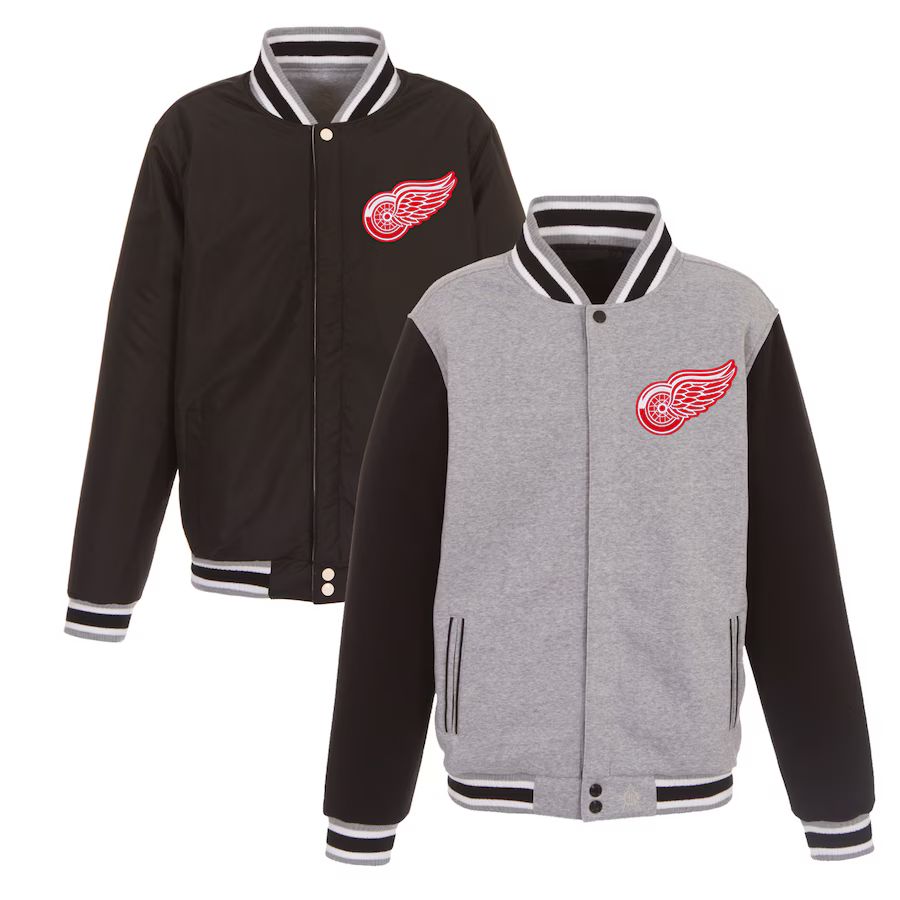 Detroit Red Wings Reversible Two-Tone Fleece Jacket