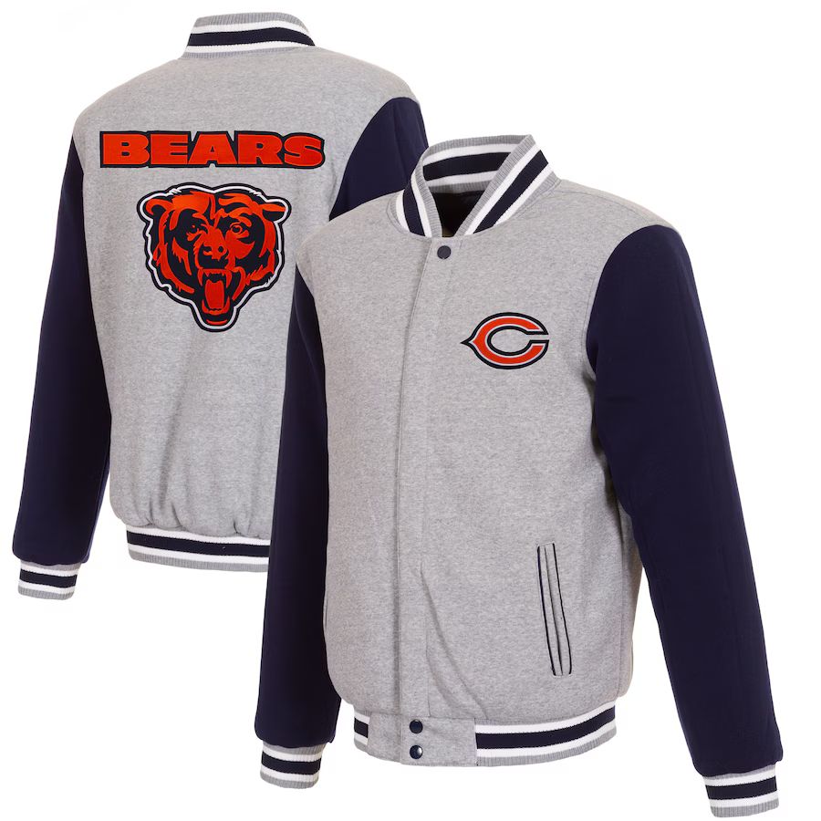 Chicago Bears Reversible Two-Tone Fleece Jacket