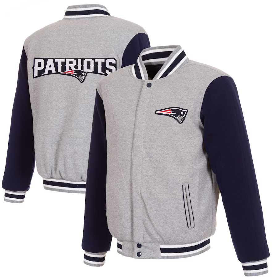 New England Patriots Reversible Two-Tone Fleece Jacket