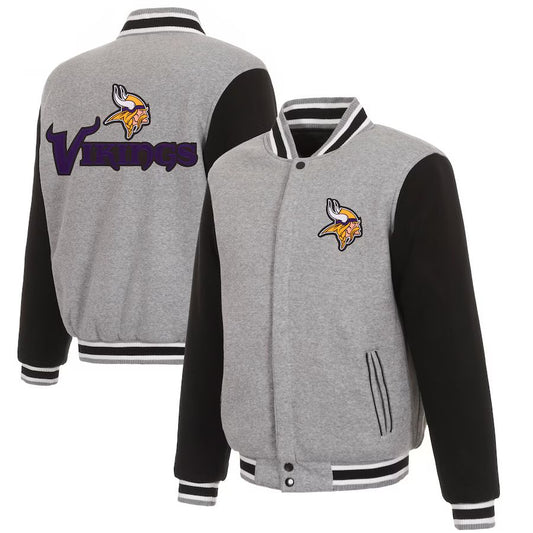 Minnesota Vikings Reversible Two-Tone Fleece Jacket