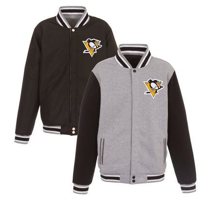 Pittsburgh Penguins Reversible Two-Tone Fleece Jacket