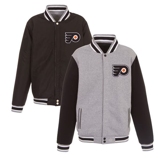 Philadelphia Flyers Reversible Two-Tone Fleece Jacket