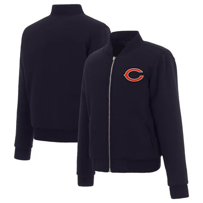 Chicago Bears Ladies Reversible Fleece Jacket