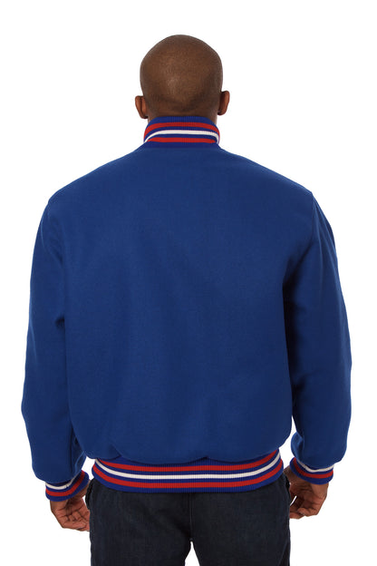 All-Wool Varsity Jacket in Royal
