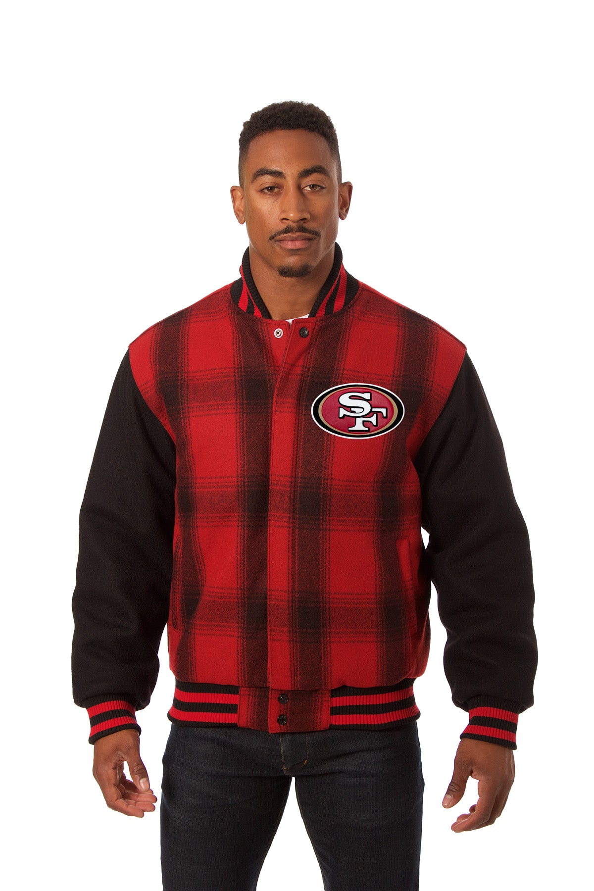 San Francisco 49ers All-Wool Plaid Jacket – JH Design Group