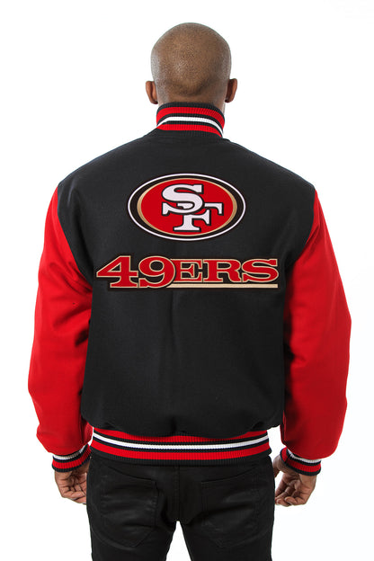 San Francisco 49ers Embroidered Wool Jacket