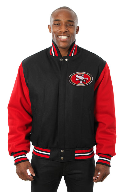 San Francisco 49ers Embroidered Wool Jacket