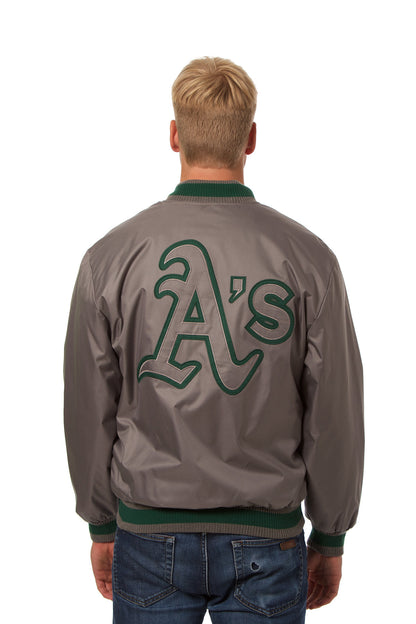 Oakland Athletics Polyester-Faux LeatherJacket