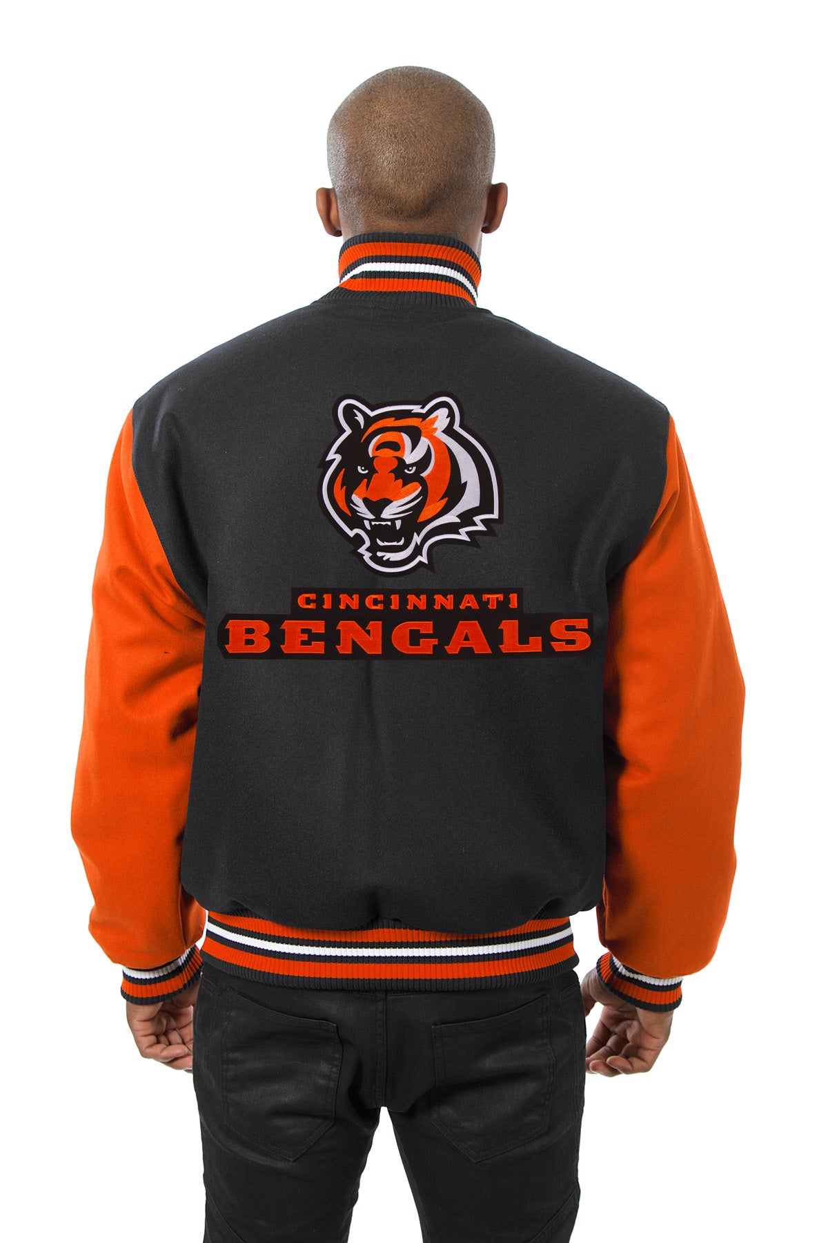 Cincinnati Bengals Embroidered Wool Jacket