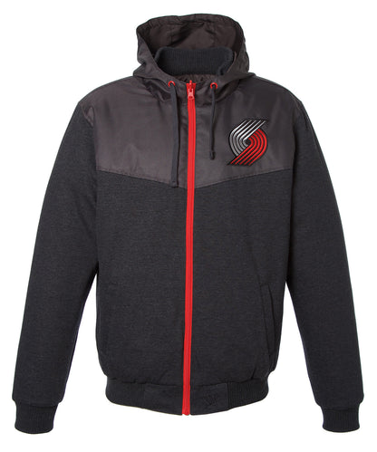 Portland Trail Blazers Reversible Fleece Hooded Jacket