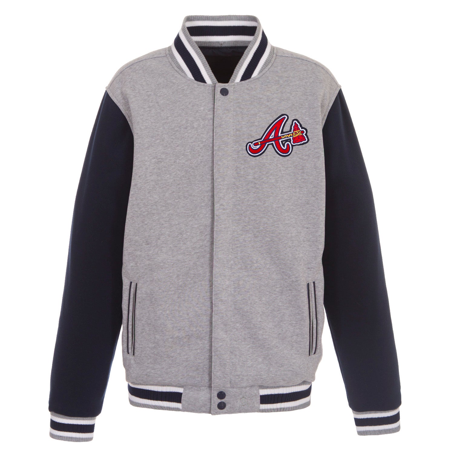 Atlanta Braves Reversible Fleece Jacket – JH Design Group