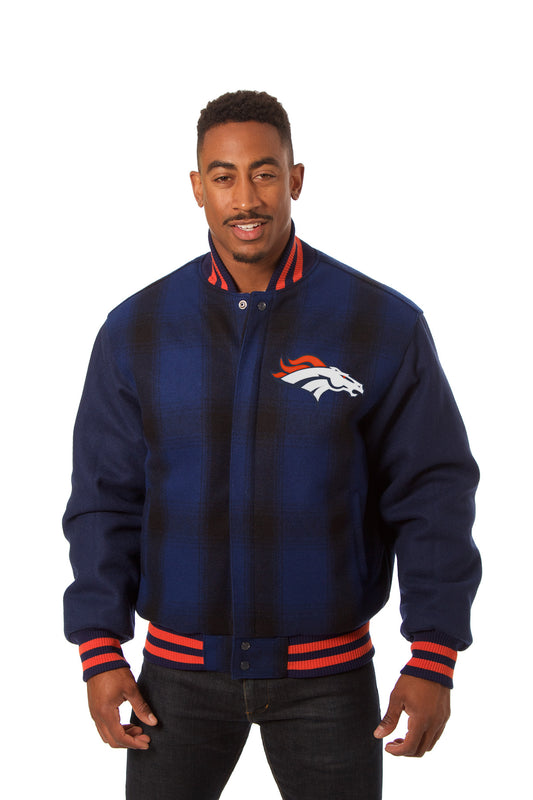 Denver Broncos All-Wool Plaid Jacket