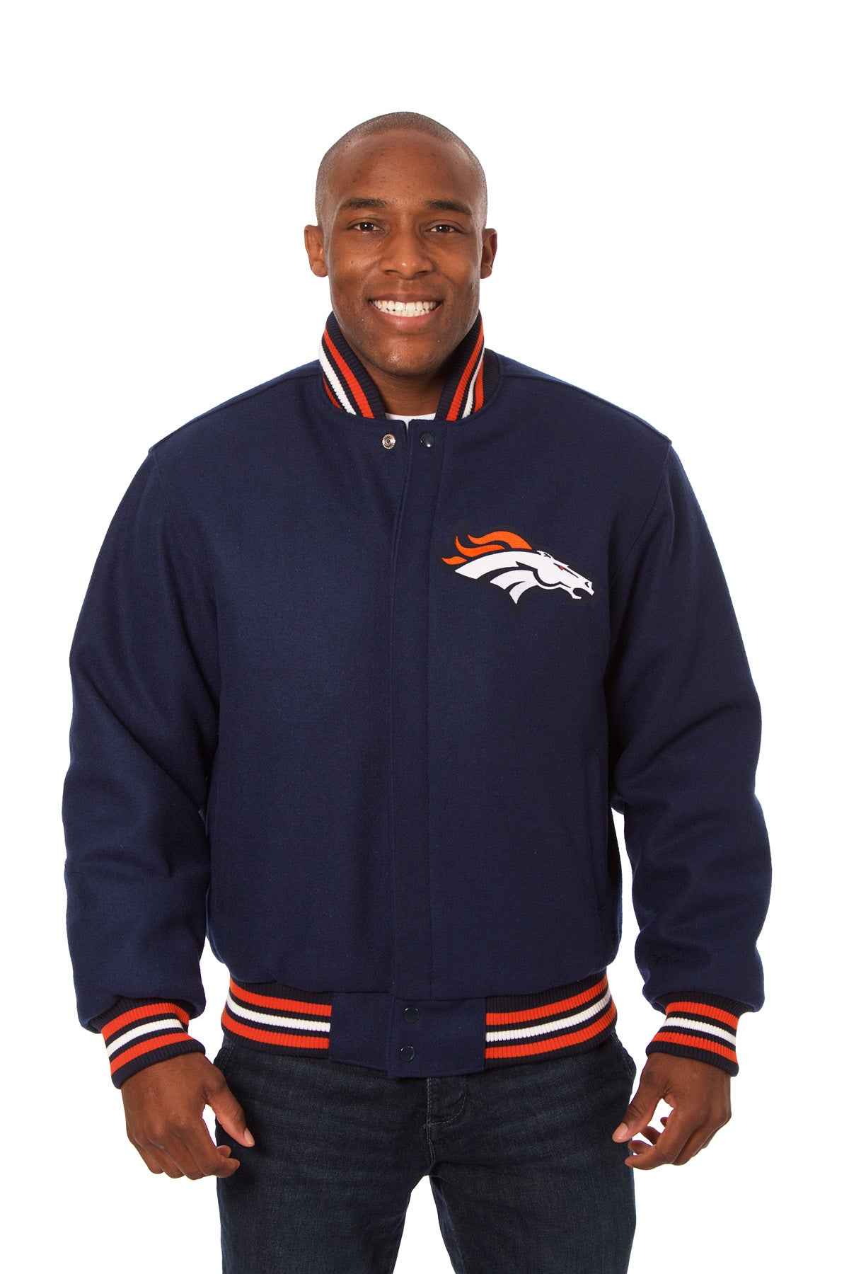 Denver Broncos Embroidered Wool Jacket