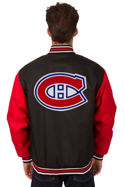 Montreal Canadiens Poly-Twill Jacket (Front and Back Logo)