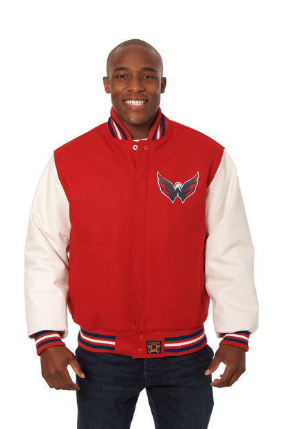 Washington Capitals Wool and Leather Domestic Jacket