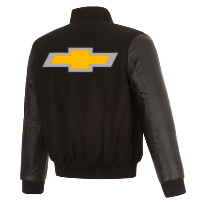 Chevy Reversible Wool and Leather Jacket