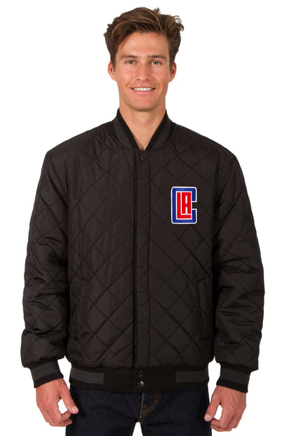 Los Angeles Clippers Reversible Wool and Leather Jacket
