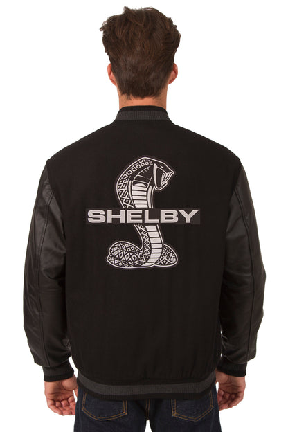 Shelby Cobra Reversible Wool and Leather Jacket